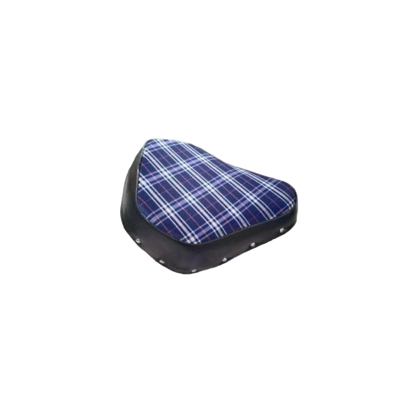BS0089-BLUE - Munk Pear Shape Seat in Blue Check