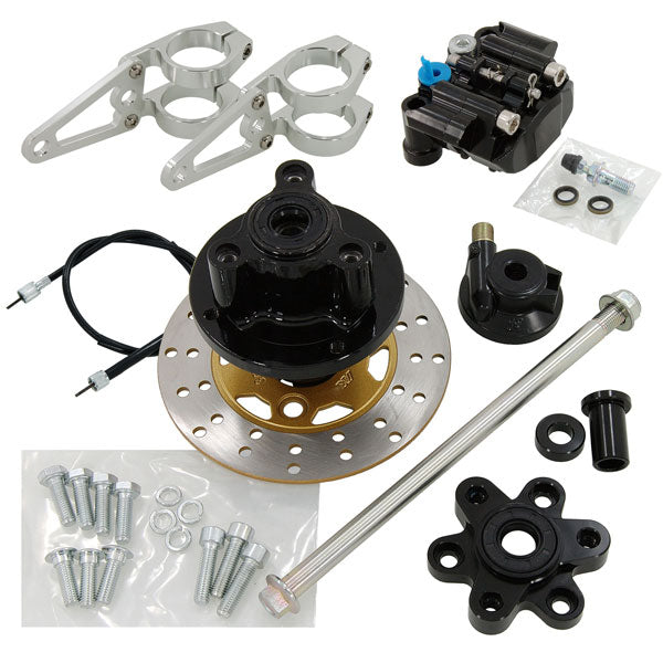 BS0456- Kepspeed Monkey Bike 480MM USD Wide Forks with 8in Wide Rim In Black No Tyre