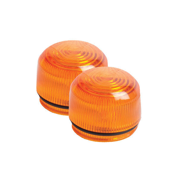 BS0630 - 2pc Lamp Repair Set Orange Lens & Rubber Gasket