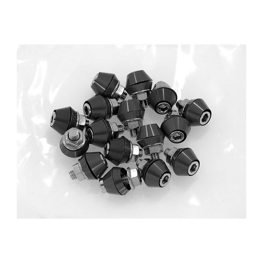 BS0805-BLACK - CNC Black Munk Rim Bolt 16pc