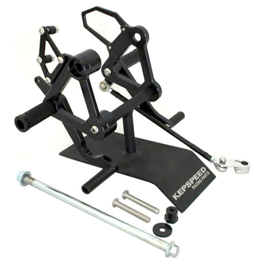 BS1337-BLACK - CNC PBR Rear Set For Disc Brake In Black