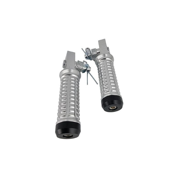 BS1389 - CNC Tip-strip Front Foot Pegs in Alloy with End Caps for Dax Monkey Skyteam