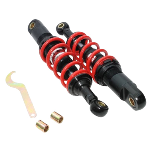 BS0282-RED - Rear Shocks 285MM 6 Roll Spring In Red
