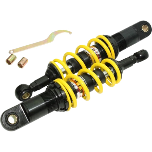BS0282-YELLOW - Rear Shocks 285MM 6 Roll Spring In Yellow