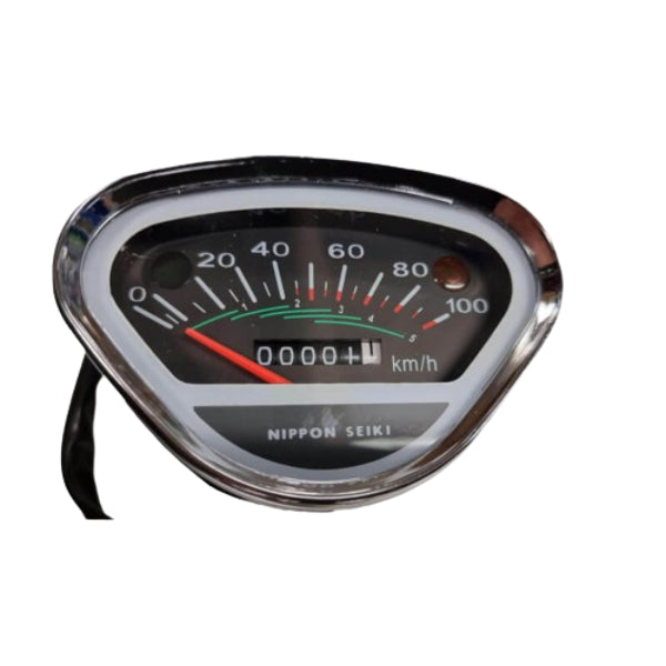 BS0280 - DX Old Timer Speedo Black Face 100Km