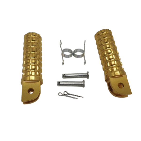 BS0923-NEW DESIGN - Alloy Foot Pegs New Design in Gold Colour