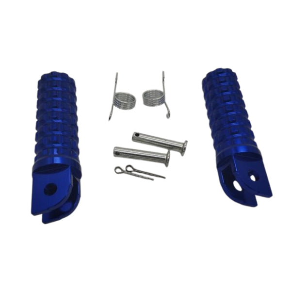 BS0925-NEW DESIGN - Alloy Foot Pegs New Design in Blue Colour