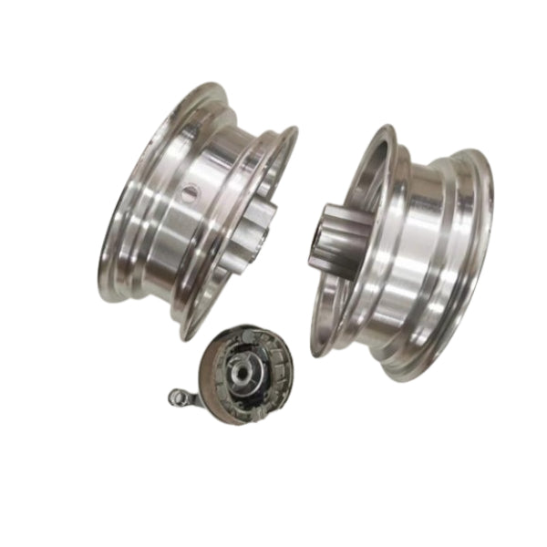 BS1396-SILVER - Munk 8 Tubeless Rims 80MM Wide Silver