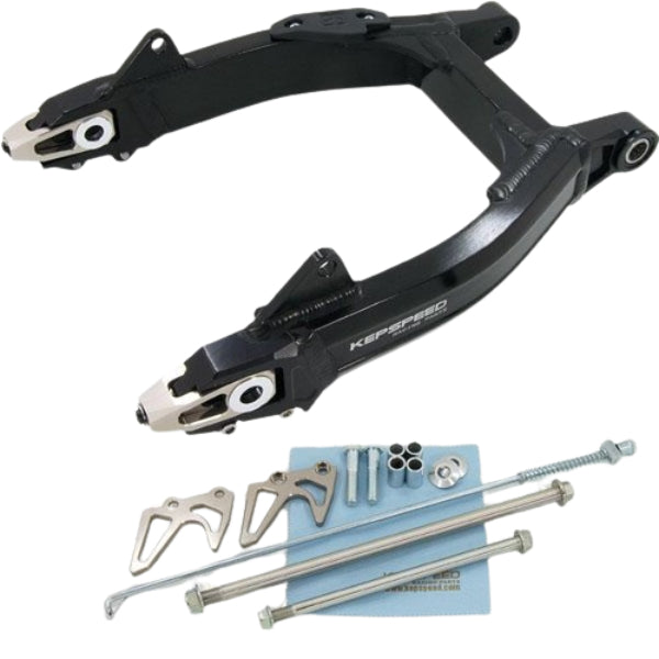 BS0480-BLACK MK - Munk 8in Rim 5.5 Swing Arm Drum Kit Black