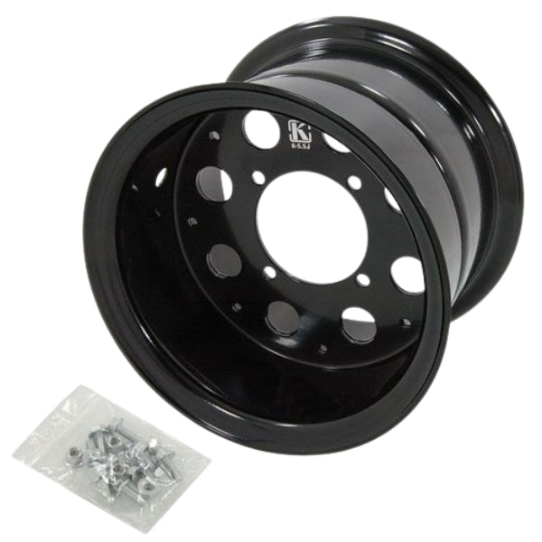 BS0480-BLACK MK - Munk 8in Rim 5.5 Swing Arm Drum Kit Black