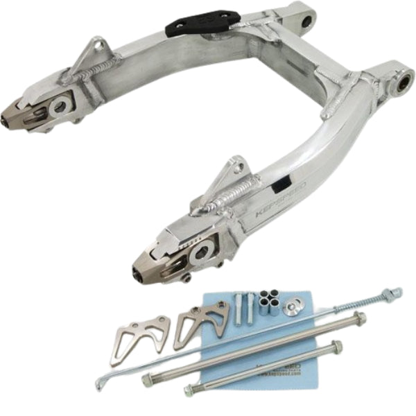 BS0480-SILVER MK - Munk 8in Rim 5.5 Swing Arm Drum Kit In Alloy