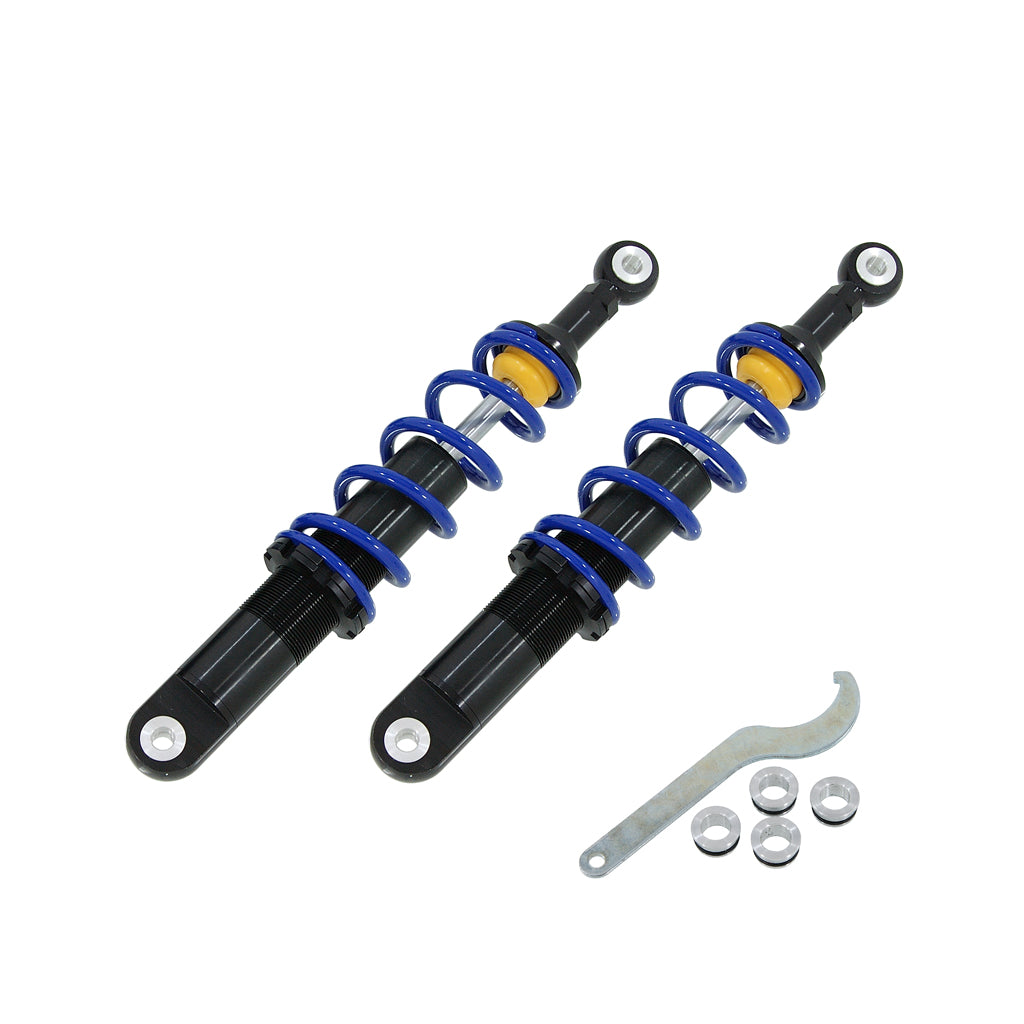 BS0037-BLUE Rear Shocks 330mm 6 Coil Spring In Blue