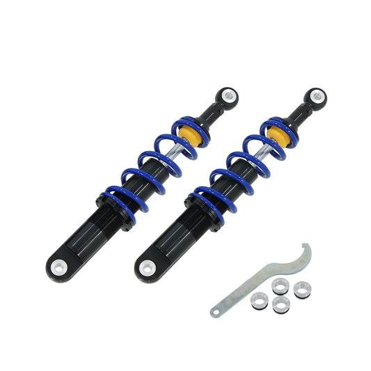 BS0037-BLUE Rear Shocks 330mm 6 Coil Spring In Blue