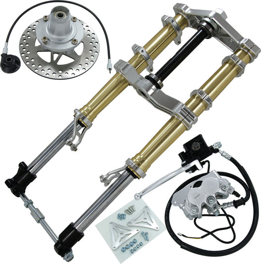 BS0077 - DAX USD Fork In Gold With CNC Fender Brackets & Light Brackets