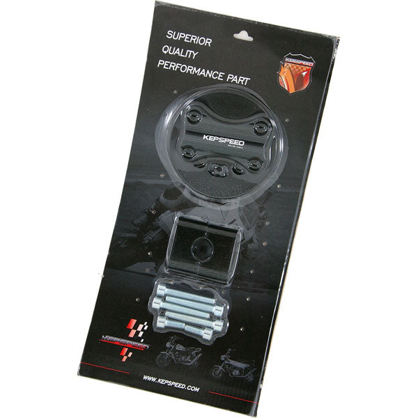 BS0377-BLACK - CUB CNC Custom Top Plate For Handlebars In Black