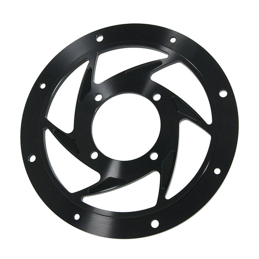 BS0435-BLACK - Black 6-Spoke Rim Centre Plate For DAX 10'' Rims