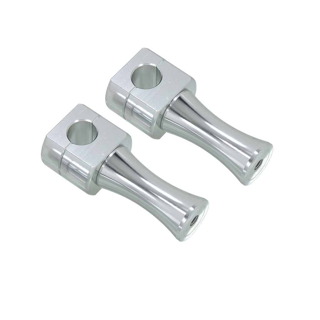BS0489-SILVER - Kepspeed Alloy 100mm Handlebar Riser Clamp in Silver