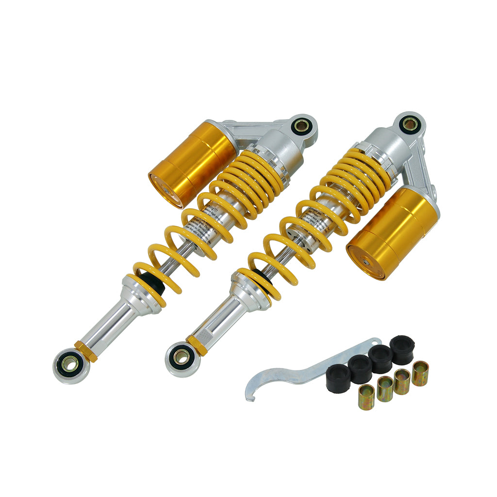 BS0657-YELLOW Gas shock absorbers 330mm Yellow for Honda Dax Monkey & Skyteam