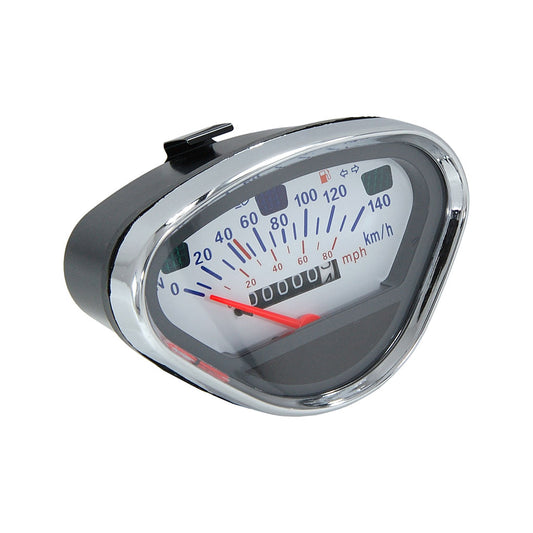BS0712 - DAX Speedometer White Face - 140Km/h