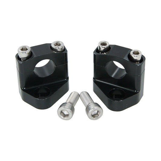 BS0732-BLACK -  New Style CNC Handle Bar Riser In Black