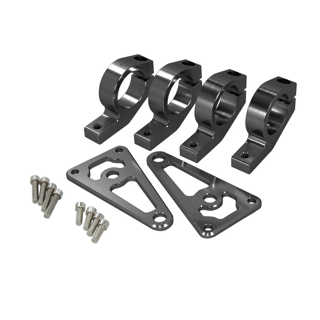 BS0838-BLACK - 30mm CNC Light Brackets