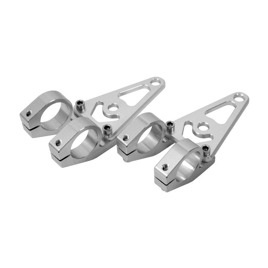 BS0839-SILVER -  45mm CNC Light Brackets