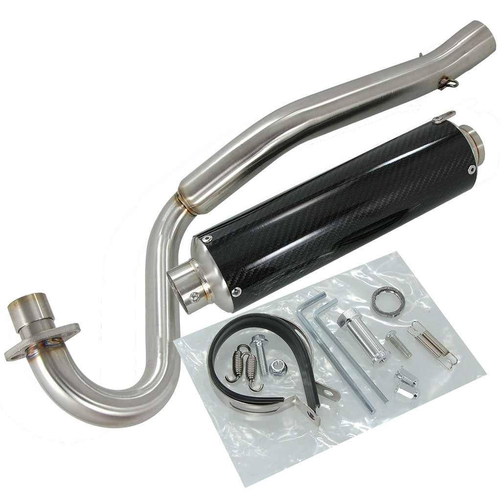 BS0950 DAX Upswept Carbon & Stainless Steel Exhaust