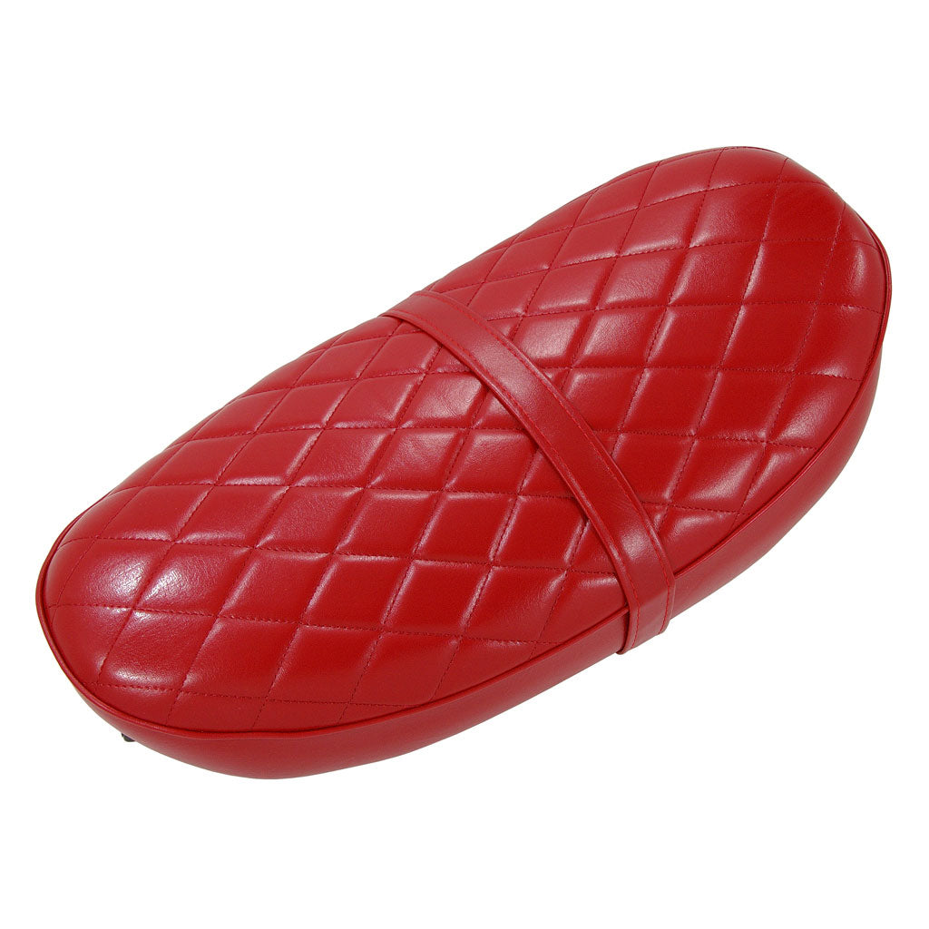 BS1365 - DAX 5.5L Low Seat In Red With Small Diamond Pattern - 12V Frames