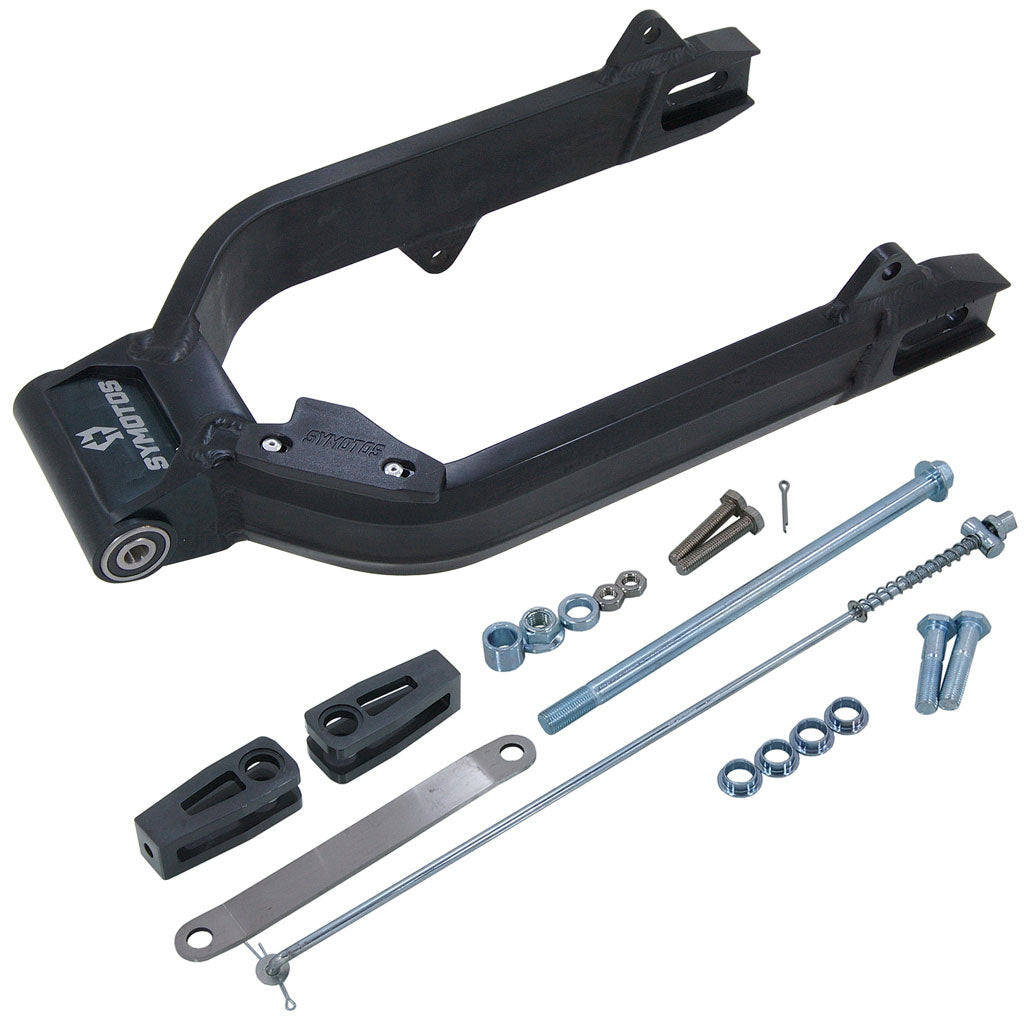 BS1381-BLACK DAX Alloy Swing arm + 8cm - 370mm length Black