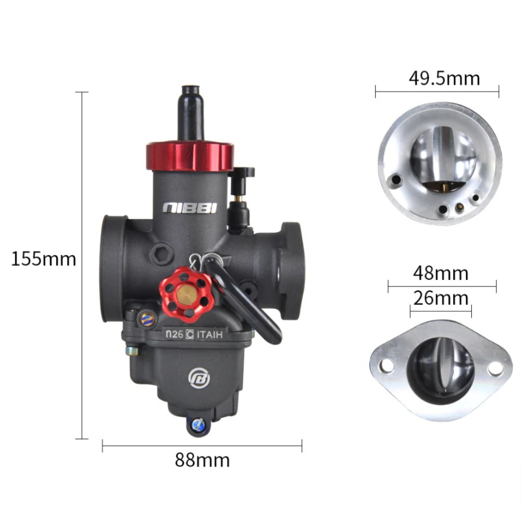 BS1621 - NIBBI Flange Racing PE26FL Carburettor