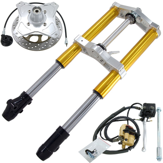 BS1724-GOLD DX 45mm USD Gold Front Forks With Bevel Front Brake Disc