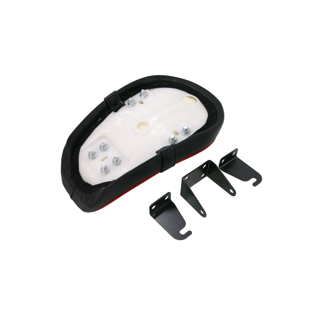 BS1779 -  Low MUNK Seat With Check Pattern & Red Piping