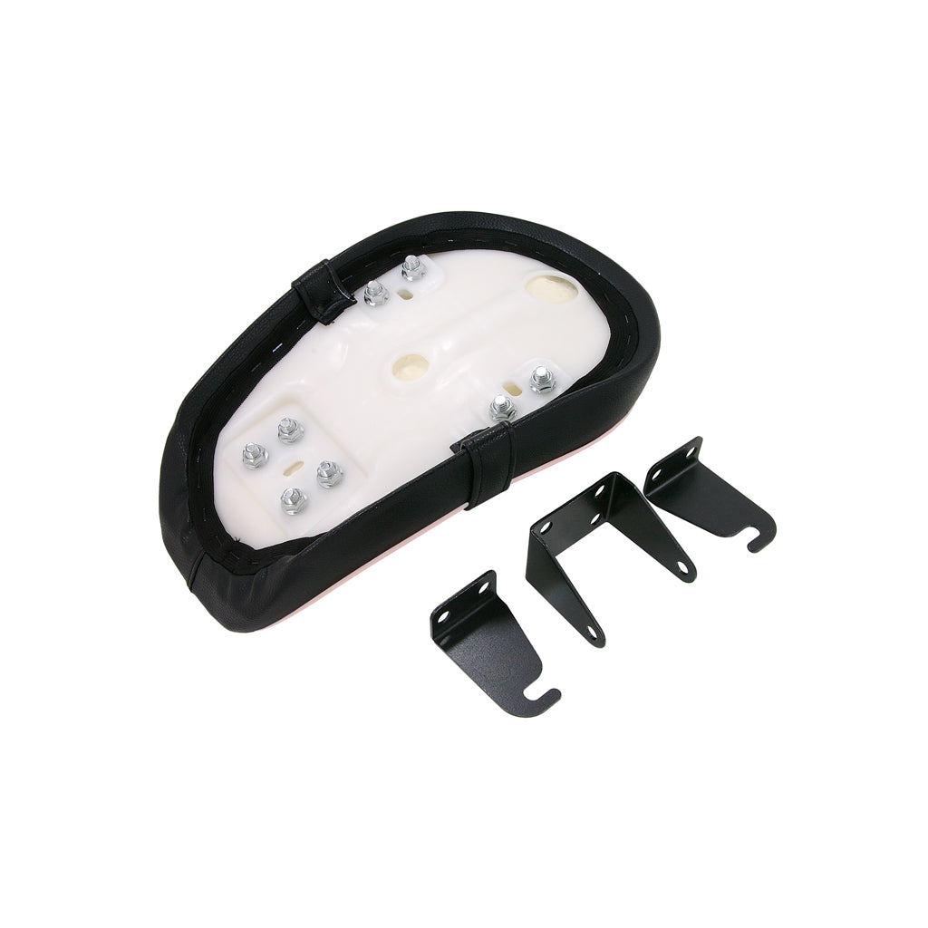 BS1808 - Low MUNK Seat With Check Pattern & White Piping