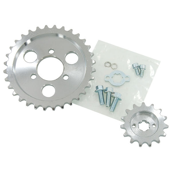 BS0006 - Munk 7MM Off Set Front and Rear Sprockets 15/32TH