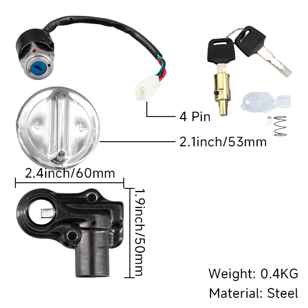 BS0158 -  Complete Contact Ignition Switch For Dax