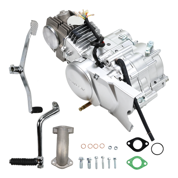 BS0185 Zongshen 125cc Kick Start Engine In Silver