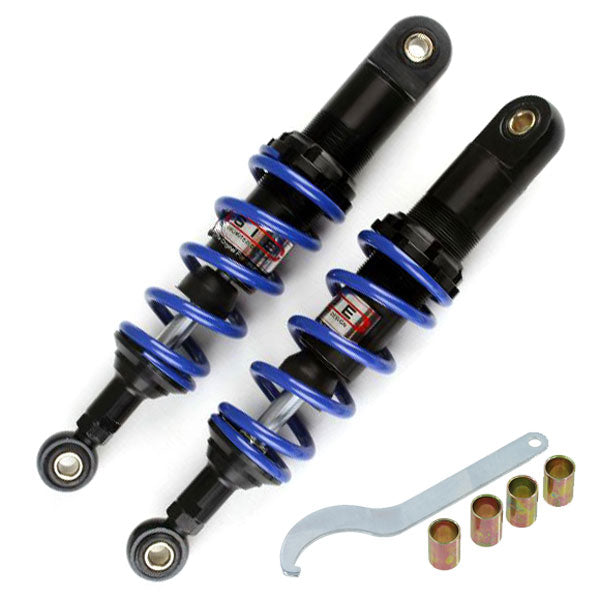 BS0282-BLUE - Rear Shocks 285MM 6 Roll Spring In Blue