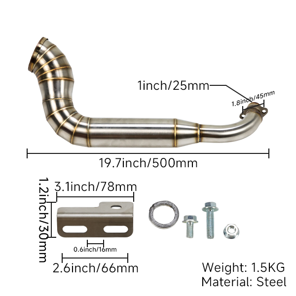 BS0491 Dax - Monkey Straight Upswept Exhaust