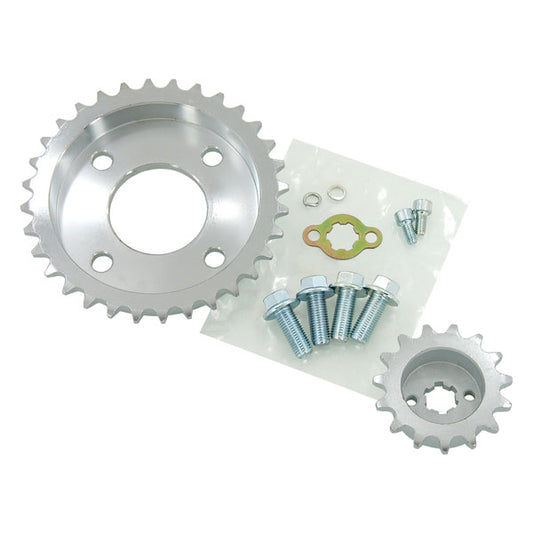 BS0880 - DX 75MM Off Set Front and Rear Sprockets 17/38TH