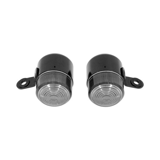 BS1186 - Black Turning Lights With Smoke Lens