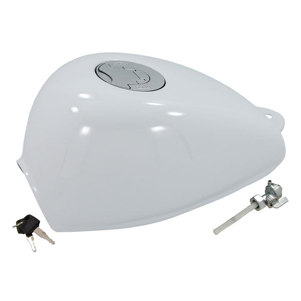 BS1235 - White Munk Tank With Flat Fuel Cap