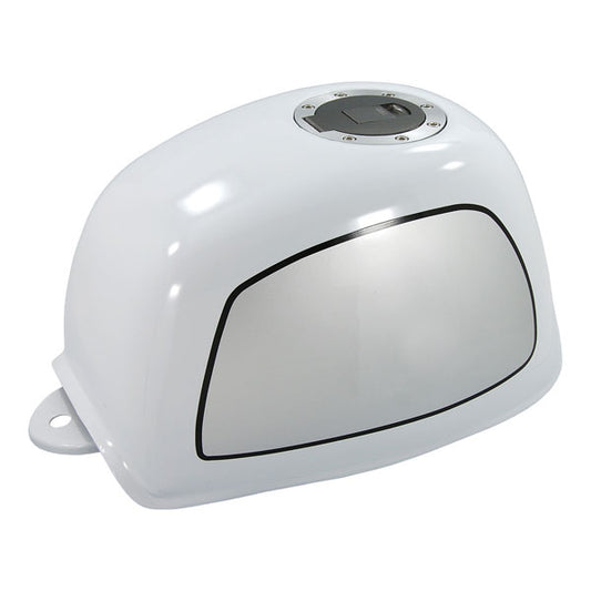 BS1241 - White Gorilla tank with Flat Fuel Cap