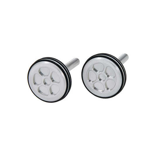 BS1346 - CNC Wheel Style Handle Bar Knobs in Alloy