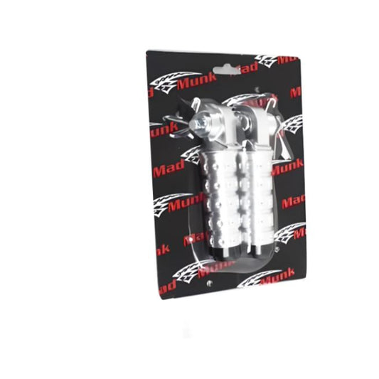 BS1394 - CNC Tip-hole Front Foot Pegs In Alloy with End Caps for Dax Monkey Skyteam