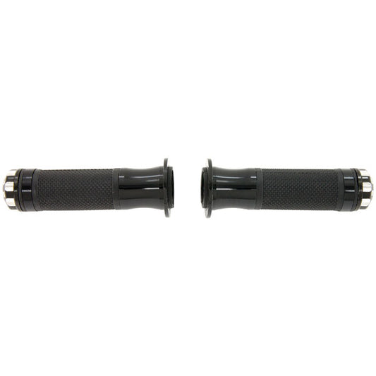 BS1474-BLACK - Handle Bar Grips with Black Ends