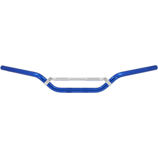 BS1677 - Alloy Blue Low Handle Bars with Cross Bar