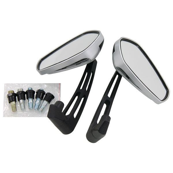 BS1691 - Silver Pair Of Mirrors In Plastic