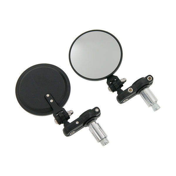 BS1833 - Round Black End of Bar Mirrors