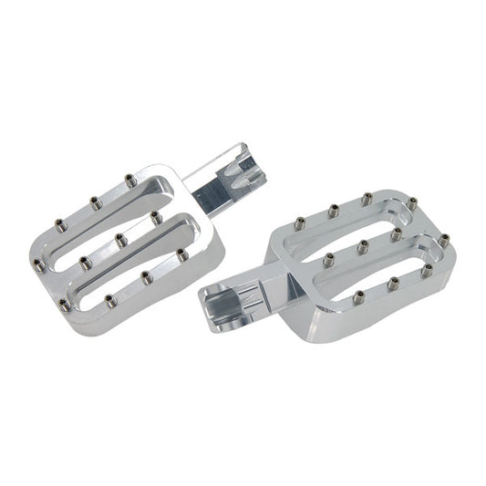 BS1927 - Silver CNC Foot Pegs For Pit Bike