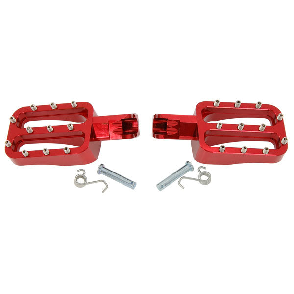 BS1928 - Red CNC Foot Pegs For Pit Bike